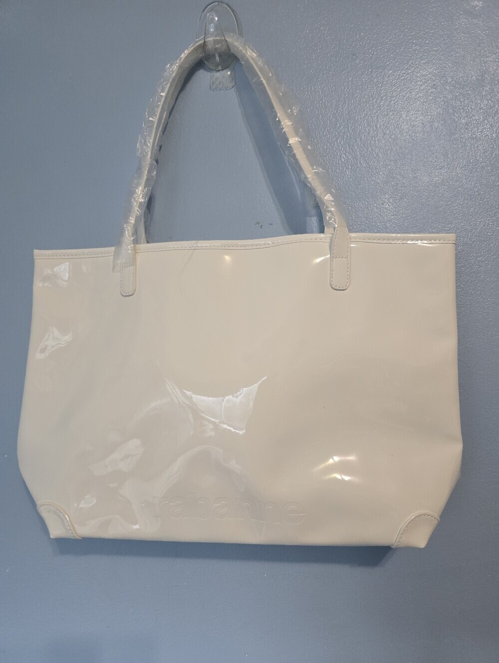 Rabanne White Minimalist Tote Bag White